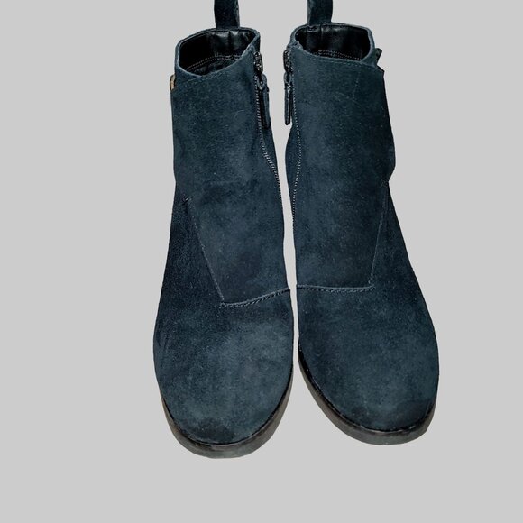 Cole Haan Womens 8 Chunky Suede Ankle Boots Fall Workwear Minimalist Grunge Y2K - Picture 2 of 9